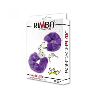 Esposas Metálicas con Pelo Morado