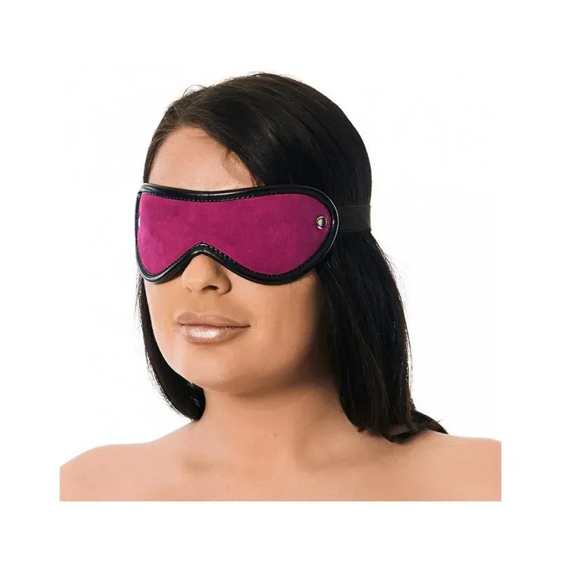 Antifaz Cuero Rosa – Esposas y Antifaces