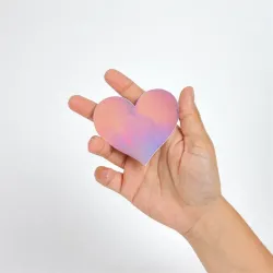 Wow Boobs! Cubre Pezones Corazón Holográficos
