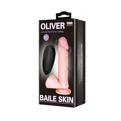 Oliver Dildo Realista con Vibración y Rotación Control Remoto
