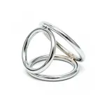 Anillos en Triángulo Metálico para Pene y Testículos