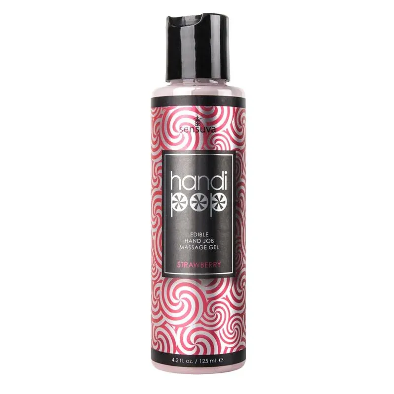 Handipop Gel de Masaje y Sexo Oral Fresa 125 ml – Aceites/Cremas de Masaje
