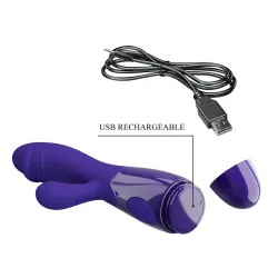 Snappy-Youth Vibrador de Conejito 2 Motores