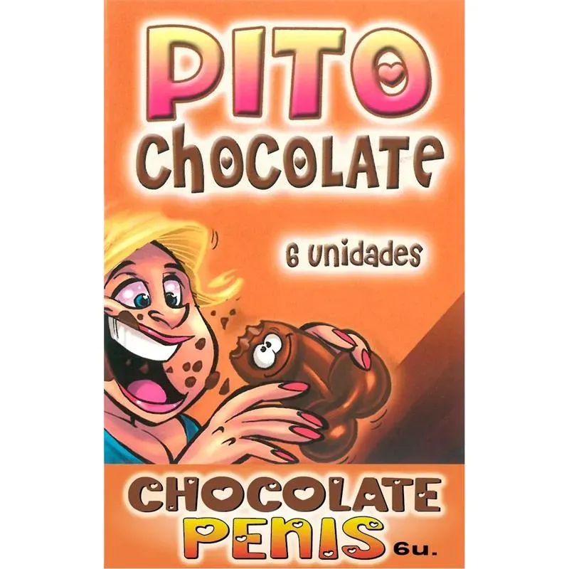 Caja Comic Forma Pene Chocolate Negro 6 unidades – Juegos Comestibles
