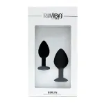 Set de 2 Plugs con Joya Berlin Negro