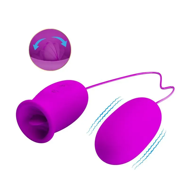 Daisy Huevo Vibrador y Estimulador con Lengua – Huevos Vibradores