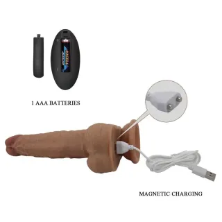 Jonathan Dildo con Vibración y Empuje Control Remoro