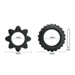 Flowering Set de 2 Anillos para el Pene