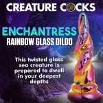 Dildo de Vidrio borosilicato Enchanting Rainbow