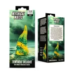 Dildo Tentacle Delight Verde y Amarillo 22.4 cm - 8.8