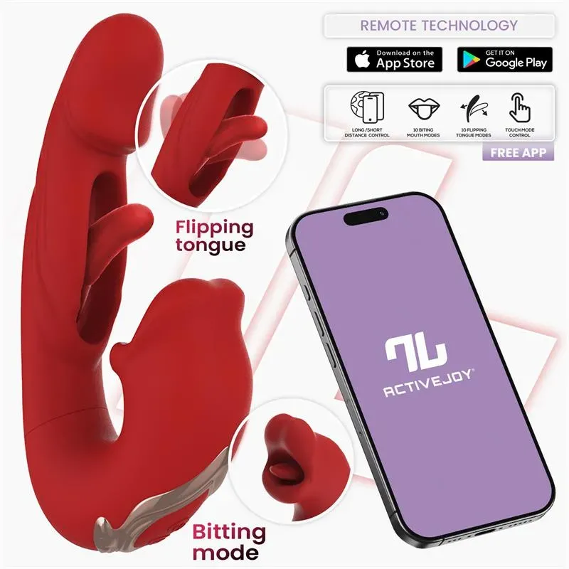 Mouty Vibrador con Función de Mordisqueo y Flipping con App – Vibradores