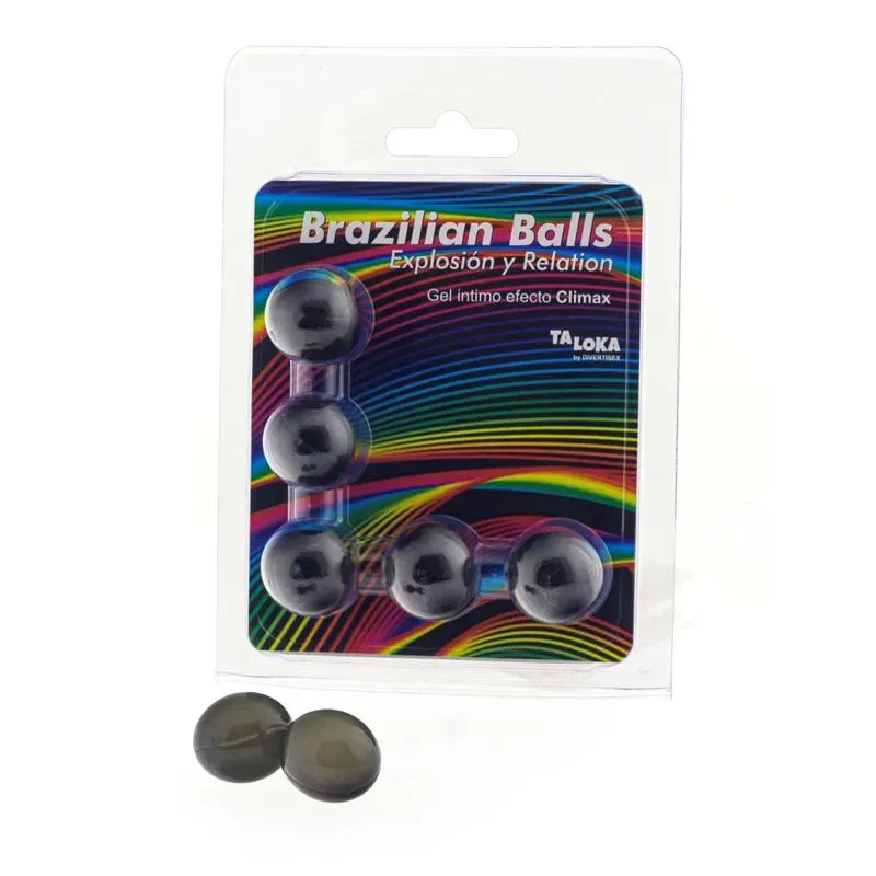 Set 5 Brazilian Balls Gel Excitante Efecto Climax – Para el Baño