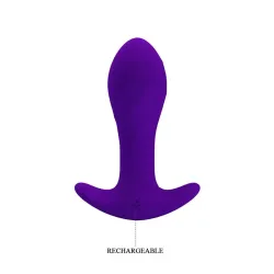 Estimulador Anal con Vibración Púrpura