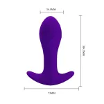 Estimulador Anal con Vibración Púrpura