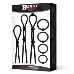 Set de 7 Anillos para el Pene Silicona Sólida