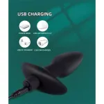 Spear Plug Anal con Vibracion USB Silicona