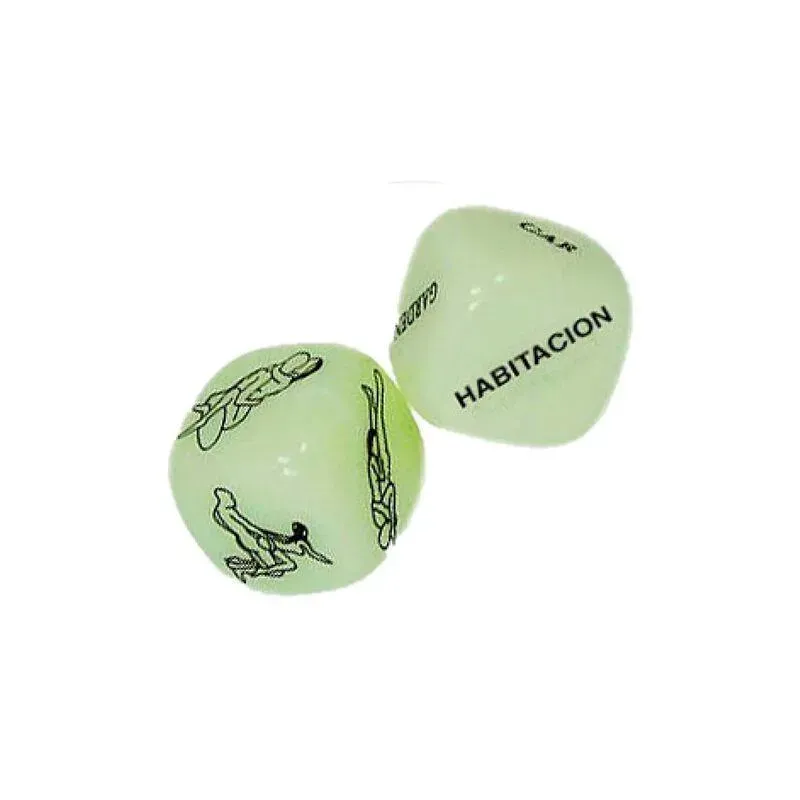 2 Dados Fosforescentes Postura y Lugar – Dados