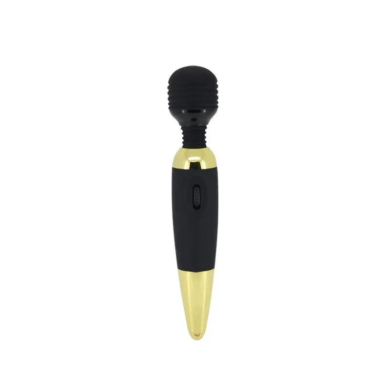 Pretty Love Masajeador Power Wand Negro y Dorado – Estimuladores