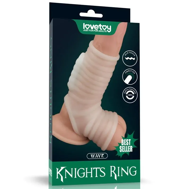 Funda el pene y testículos con vibración Wave Knights – Fundas Pene