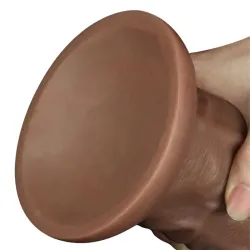 Dildo King 10.5 con Vibración Chubby Marrón