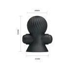 Funda para los Pezones con Vibración Negro