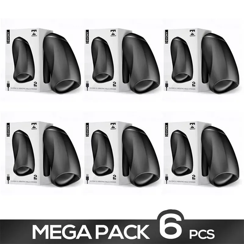 Pack de 6 Evony Masturbador Masculino Sexo Oral Succión y Vibracion 2 Motores – Packs