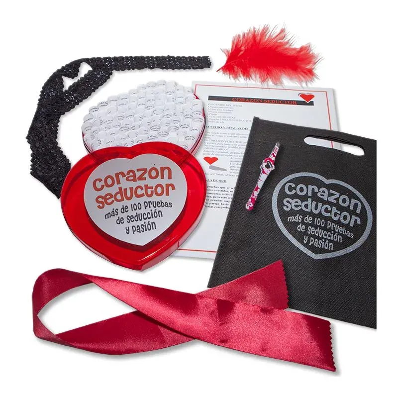 Juego Corazón Seductor con 100 Pruebas – Juegos de Pareja