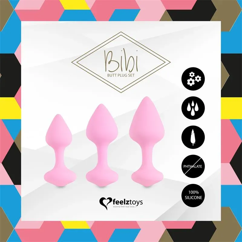 Bibi Set de 3 Plugs Anales Rosa – Anal