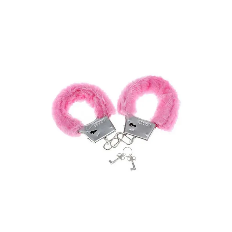 Esposas para Muñeca Forradas de Peluche Rosa – BDSM/Ataduras