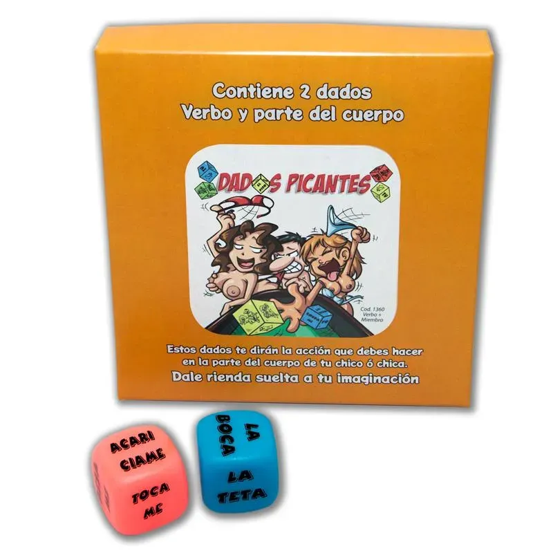 Juego 2 Dados Fluorescentes Acción y Parte del Cuerpo – Dados