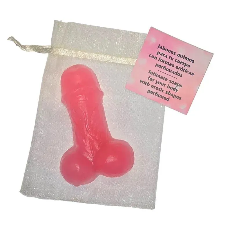 Jabón con Forma de Pene Rosa 25gr – Complementos/Artículos Divertidos