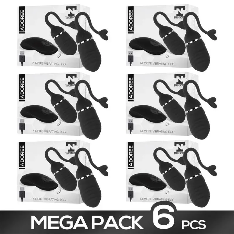 Pack de 6 Adoree Huevo Vibrdor Control Remoto Silicona – Packs