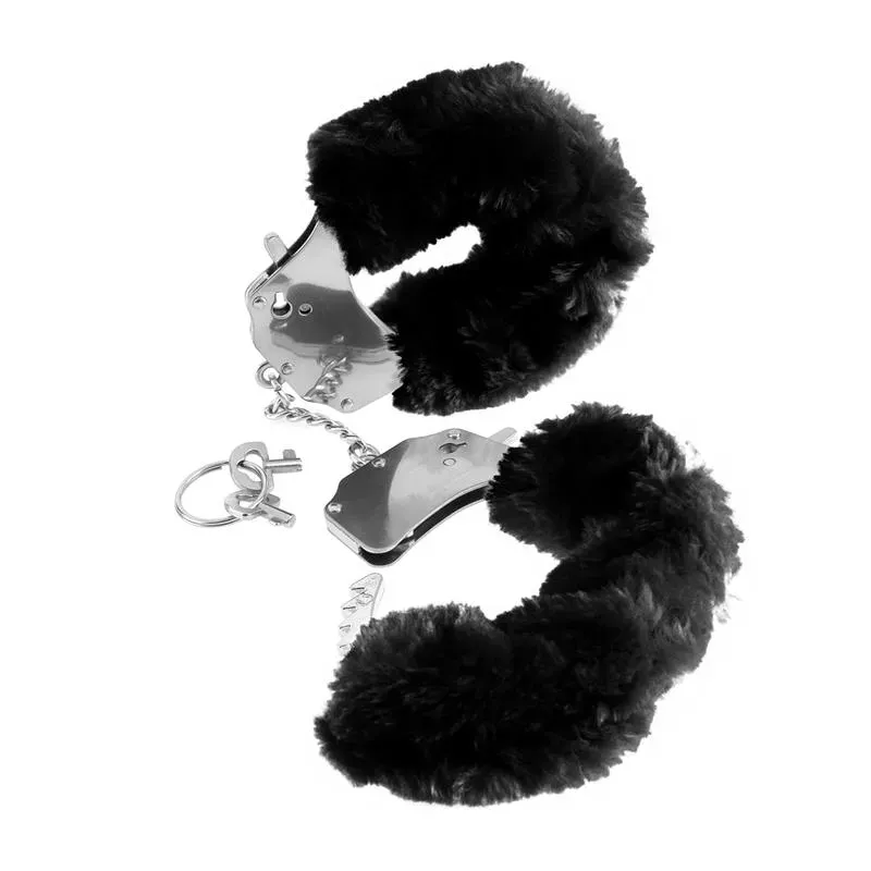 Fetish Fantasy Series Esposas de Peluches Originales Color Negro – Esposas y Antifaces