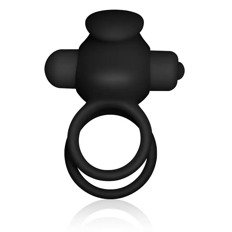 Anillo Vibrador Doble Power Clit Duo Negro – Anillos Pene