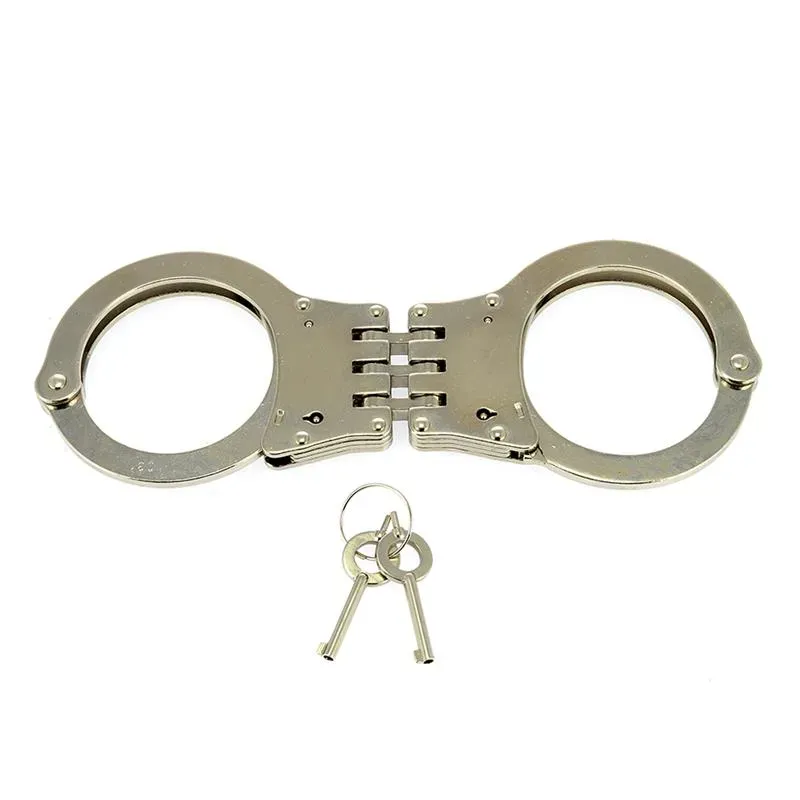 Rimba Bondage Play Esposas de Metal Ajustables – Esposas y Antifaces