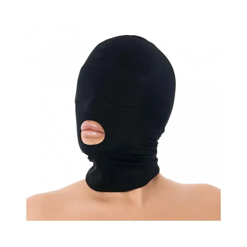 Máscara con Abertura Boca Negro – BDSM/Máscaras