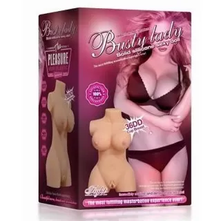 Busty Lady Masturbador Realista