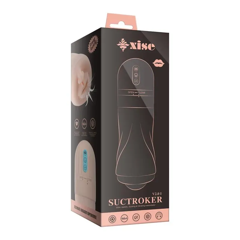 Masturbador con Vibración y Efecto Succión Suctroker V2.0 I – Masturbadores Ella