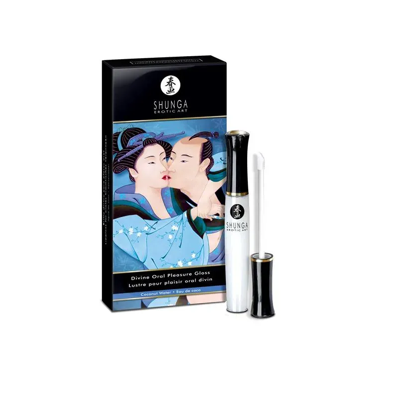 Shunga Gloss para Placer Oral Agua de Coco – Sabores