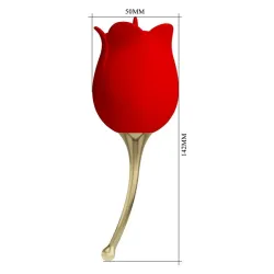 Rose Lover Estimulador con Vibración y Licking