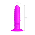 Vibrador Twist Plug Anal Púrpura