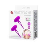 Pretty Love Pinzas para Pezones Bancroft Color Púrpura
