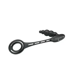 Plug Anal con Anillo para el Pene con Vibración