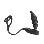 Plug Anal con Anillo para el Pene con Vibración
