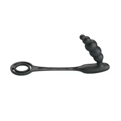 Plug Anal con Anillo para el Pene con Vibración
