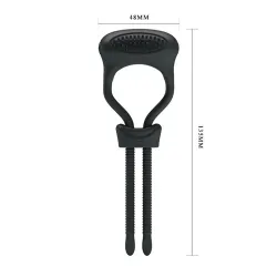 Pretty Love Anillo Vibrador Curitis Color Negro