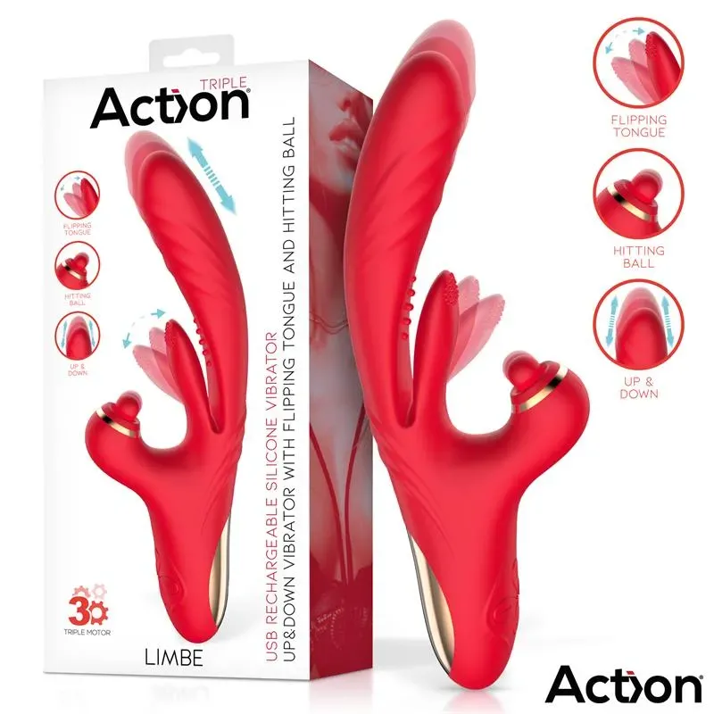 Limbe Vibrador con Lengua Flip-Flap, Bola Percutora y Up and Down – Vibradores
