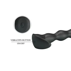Yale Plug Anal con Vibración Negro