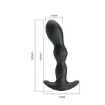 Yale Plug Anal con Vibración Negro
