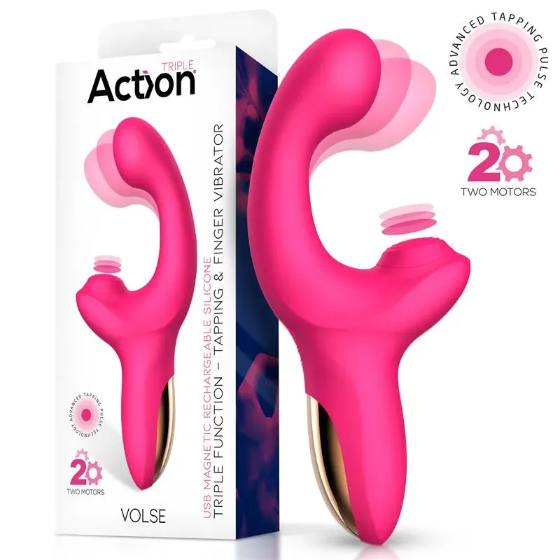 Volse Vibrador Triple Función con Finger y Pulsación Tapping – Vibradores